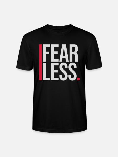 fearless Text Quote Design - Stanley/Stella CRAFTER Unisex Organic T-Shirt - black