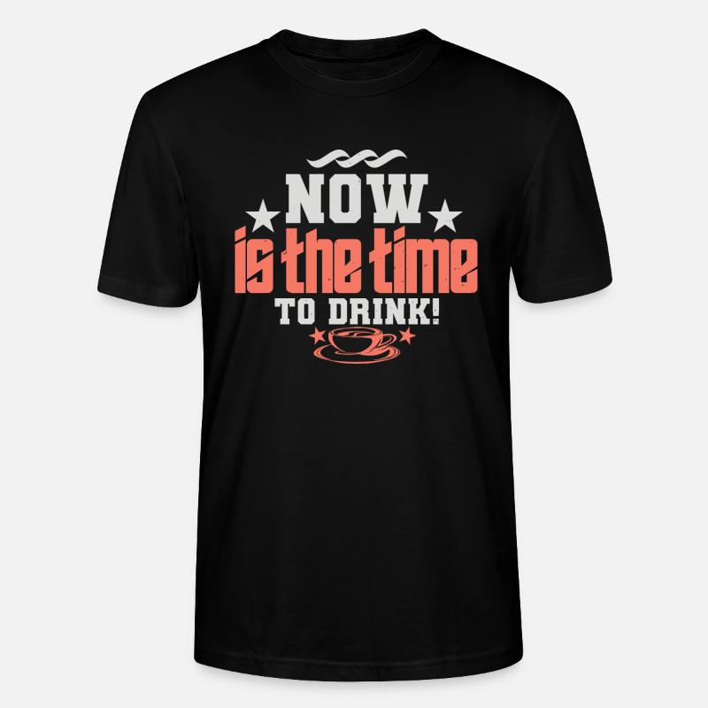 C’EST LE MOMENT DE BOIRE - T-shirt bio CRAFTER Stanley Stella Unisexe - noir