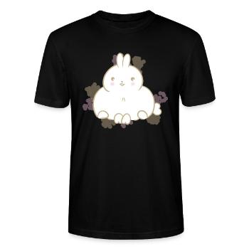Süßes Häschen - Stanley/Stella Unisex Bio-T-Shirt CRAFTER - Schwarz - Vorne - Alina (178cm) & Michal (187cm)