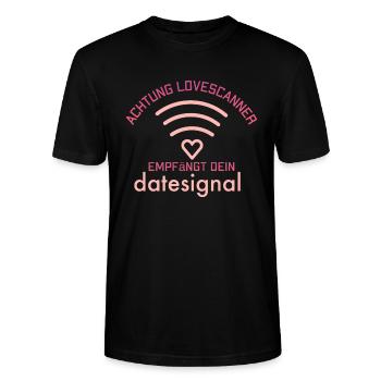 IMG 0429 - Stanley/Stella Unisex Bio-T-Shirt CRAFTER - Schwarz - Vorne - Alina (178cm) & Michal (187cm)