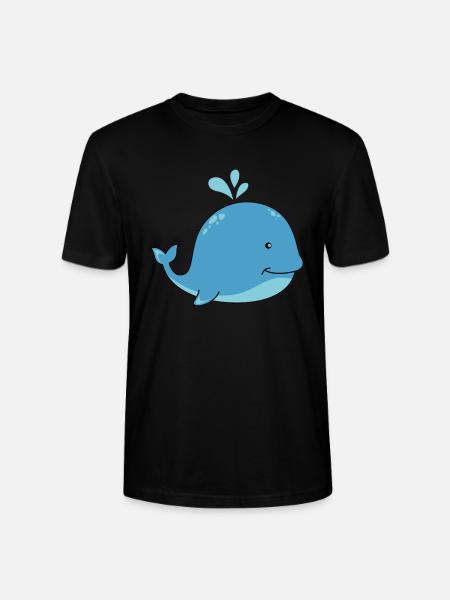 Baleine douce - T-shirt bio CRAFTER Stanley Stella Unisexe - noir