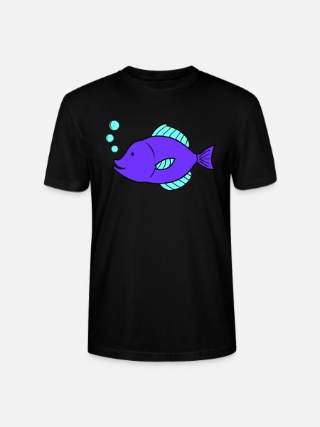Fish Comic - Stanley/Stella CRAFTER Unisex Organic T-Shirt - black
