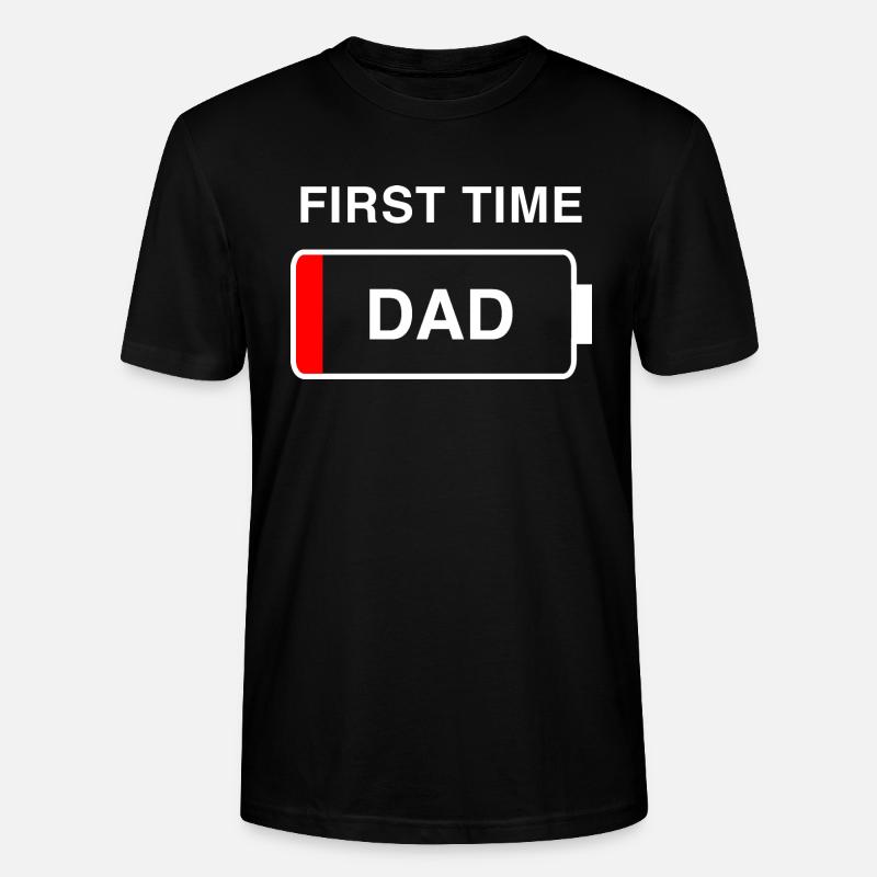 Zum ersten Mal Papa - Stanley/Stella Unisex Bio-T-Shirt CRAFTER - Schwarz