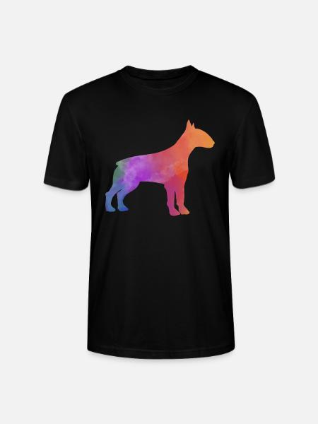 BULLTERRIER bunt - Stanley/Stella Unisex Bio-T-Shirt CRAFTER - Schwarz
