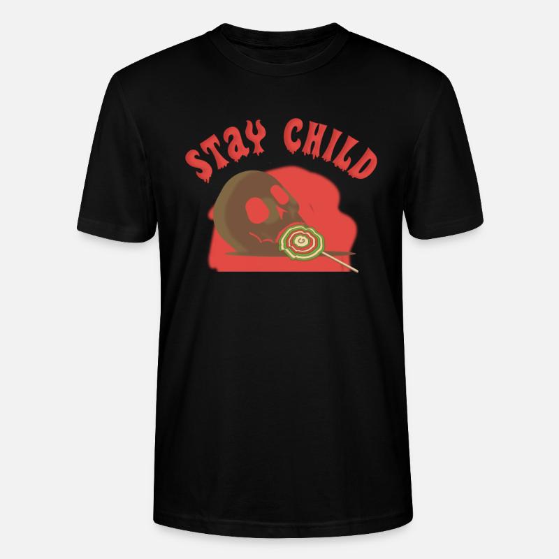 Kind bleiben - Stanley/Stella Unisex Bio-T-Shirt CRAFTER - Schwarz