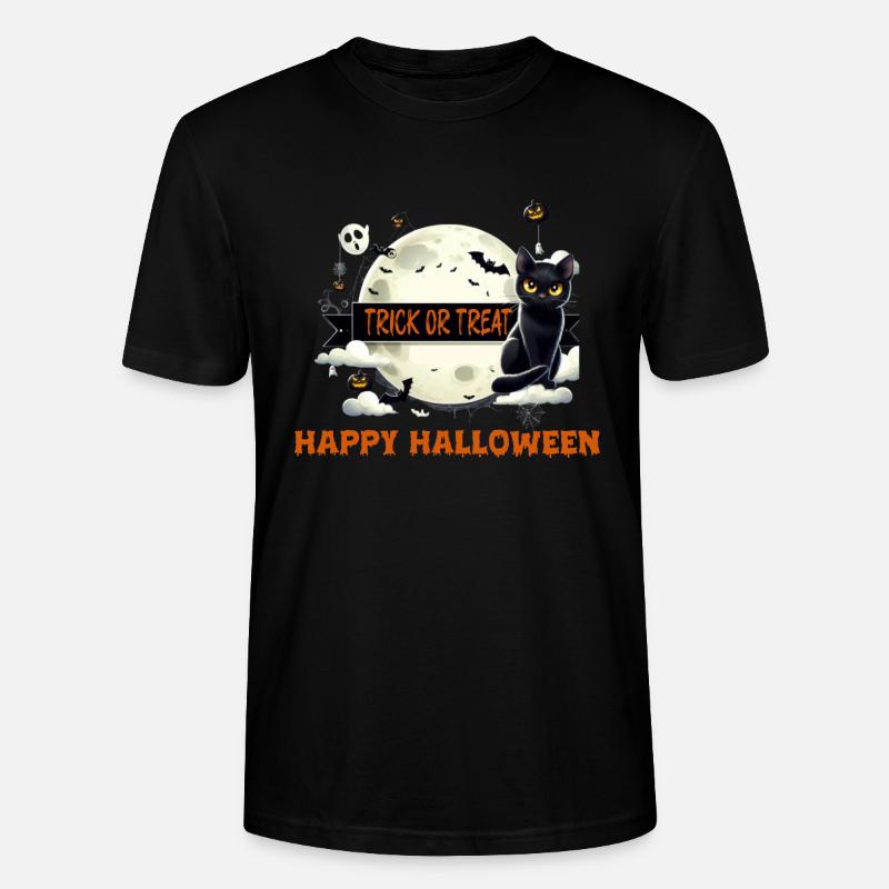 SÜßES ODER SAURES - Stanley/Stella Unisex Bio-T-Shirt CRAFTER - Schwarz