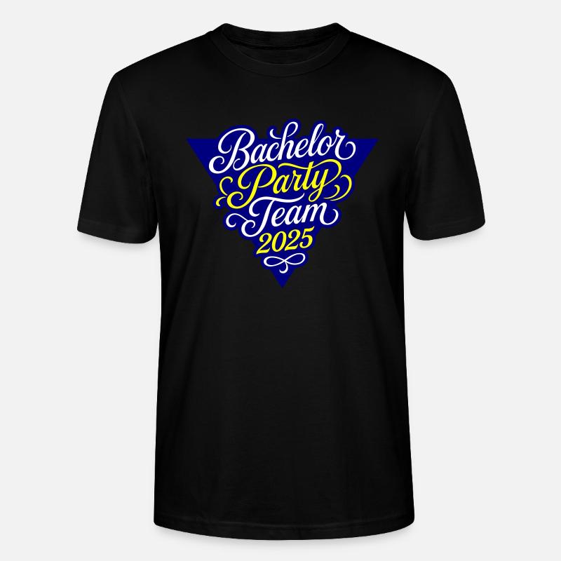 Bachelor Party Team 2025 - Stanley/Stella Unisex Bio-T-Shirt CRAFTER - Schwarz