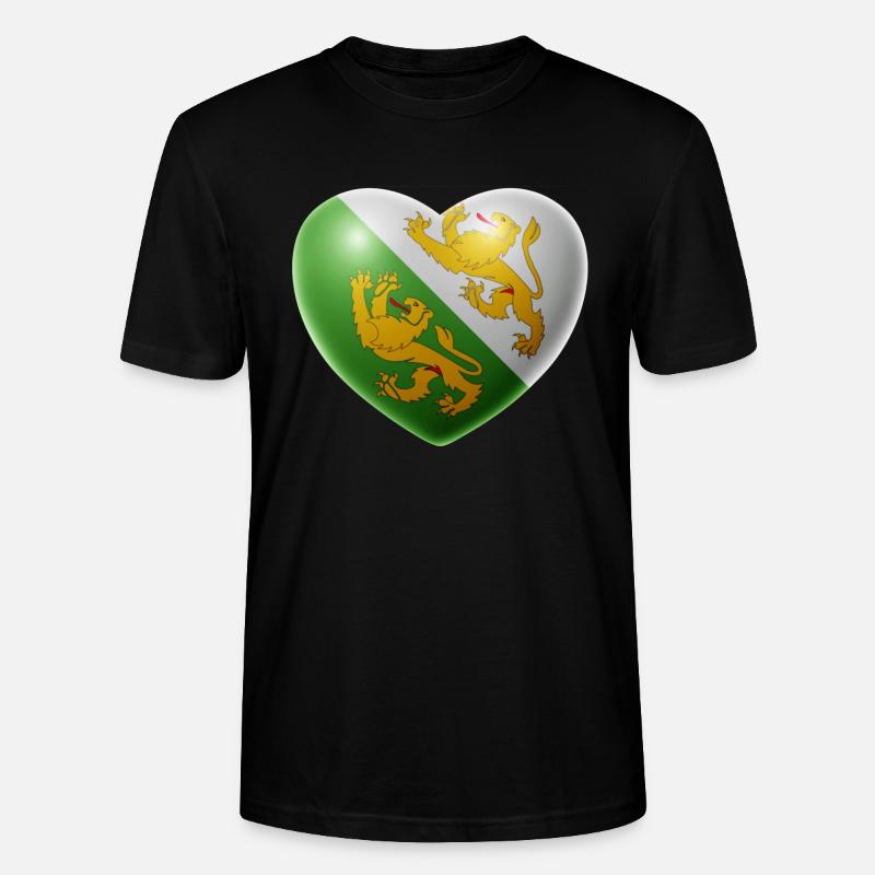 Herz (Thurgau) - Stanley/Stella Unisex Bio-T-Shirt CRAFTER - Schwarz