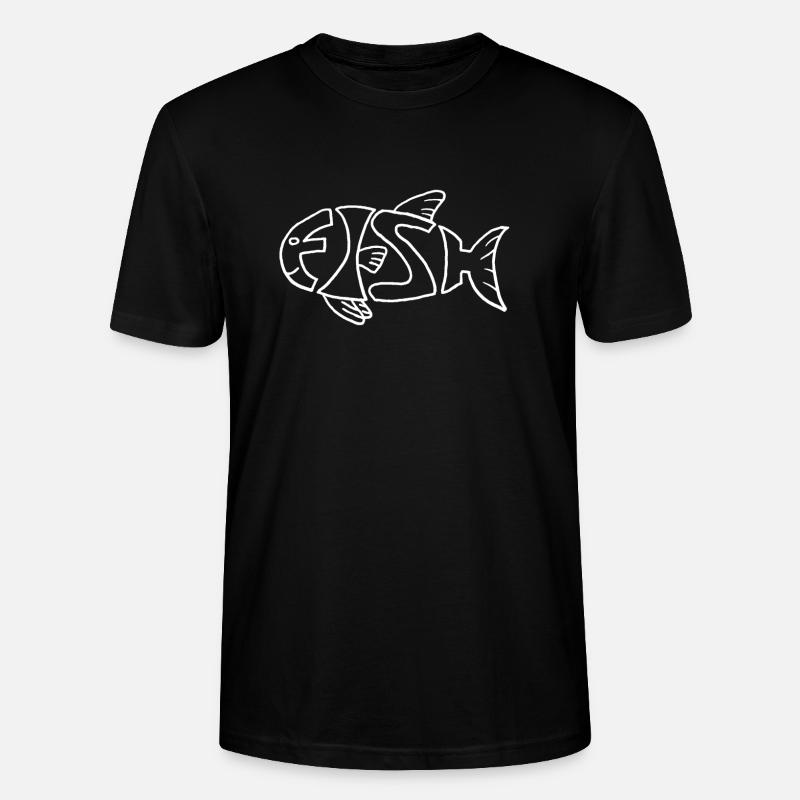 Poisson dans le poisson - T-shirt bio CRAFTER Stanley Stella Unisexe - noir