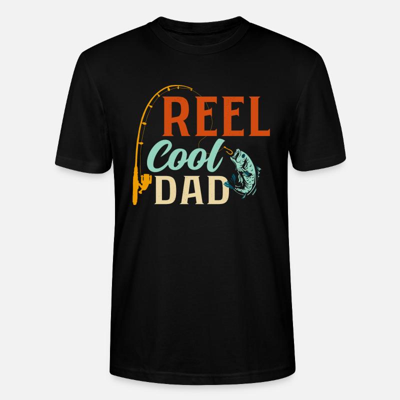 Reel Cool Papa Pêcheur Pêcheur - T-shirt bio CRAFTER Stanley Stella Unisexe - noir