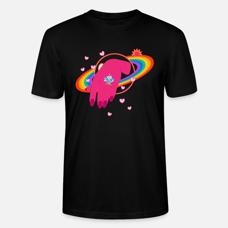 Regenbogen - Diamant - Stanley/Stella Unisex Bio-T-Shirt CRAFTER - Schwarz