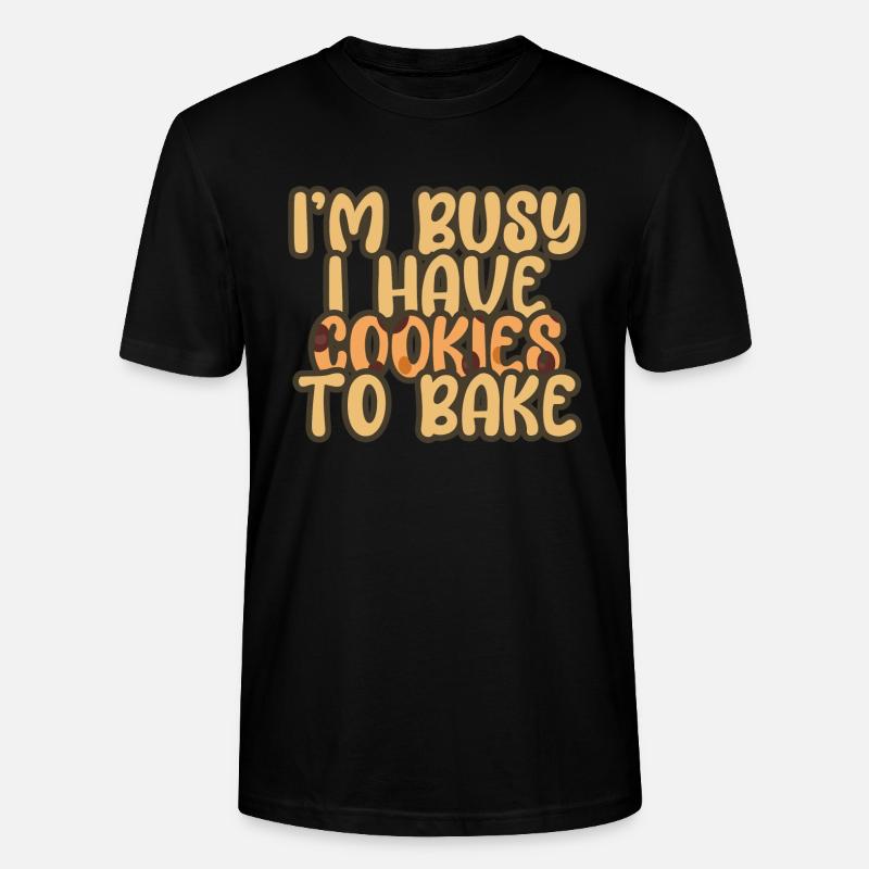 Christmas Chocolate Cookie Baking - Stanley/Stella Unisex Bio-T-Shirt CRAFTER - Schwarz