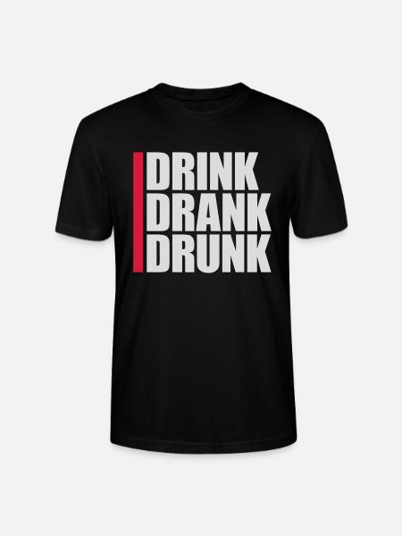 drink drank drunk quote - Stanley/Stella CRAFTER Unisex Organic T-Shirt - black