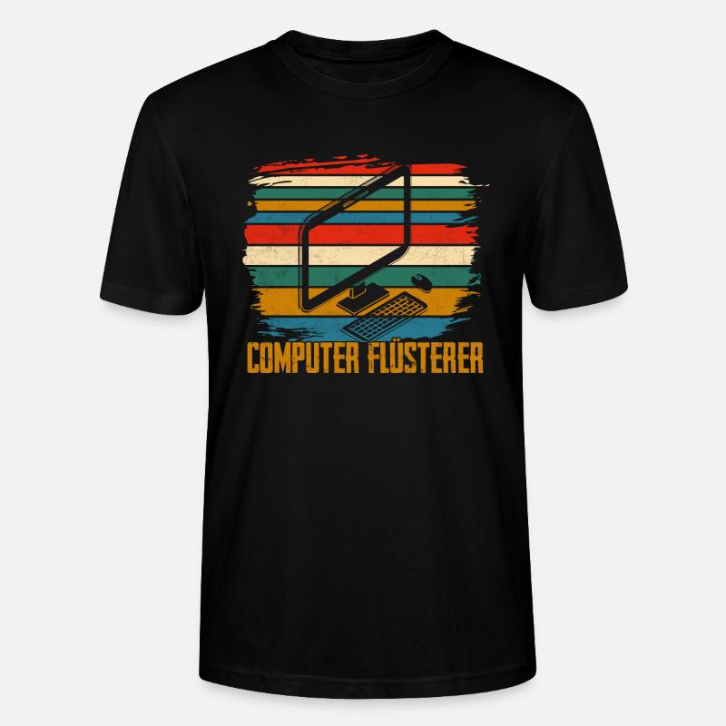 Computer Flüsterer IT Programmierer - Stanley/Stella Unisex Bio-T-Shirt CRAFTER - Schwarz