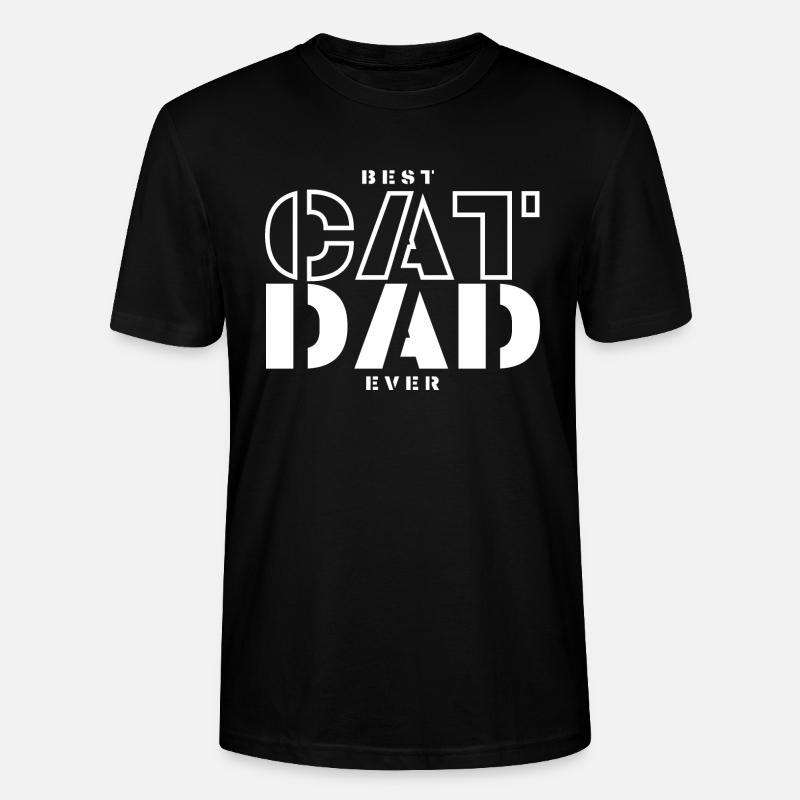 Papa Katze - Stanley/Stella Unisex Bio-T-Shirt CRAFTER - Schwarz