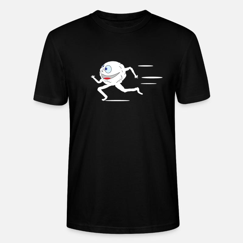 Laufender Schneeball - Stanley/Stella Unisex Bio-T-Shirt CRAFTER - Schwarz