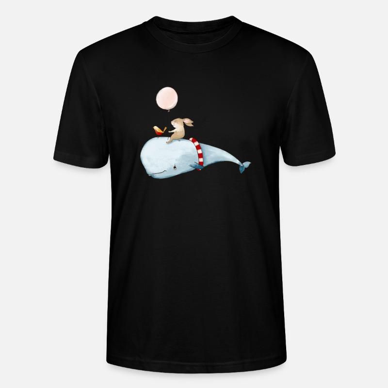 Abenteuer auf dem Wal - Stanley/Stella Unisex Bio-T-Shirt CRAFTER - Schwarz