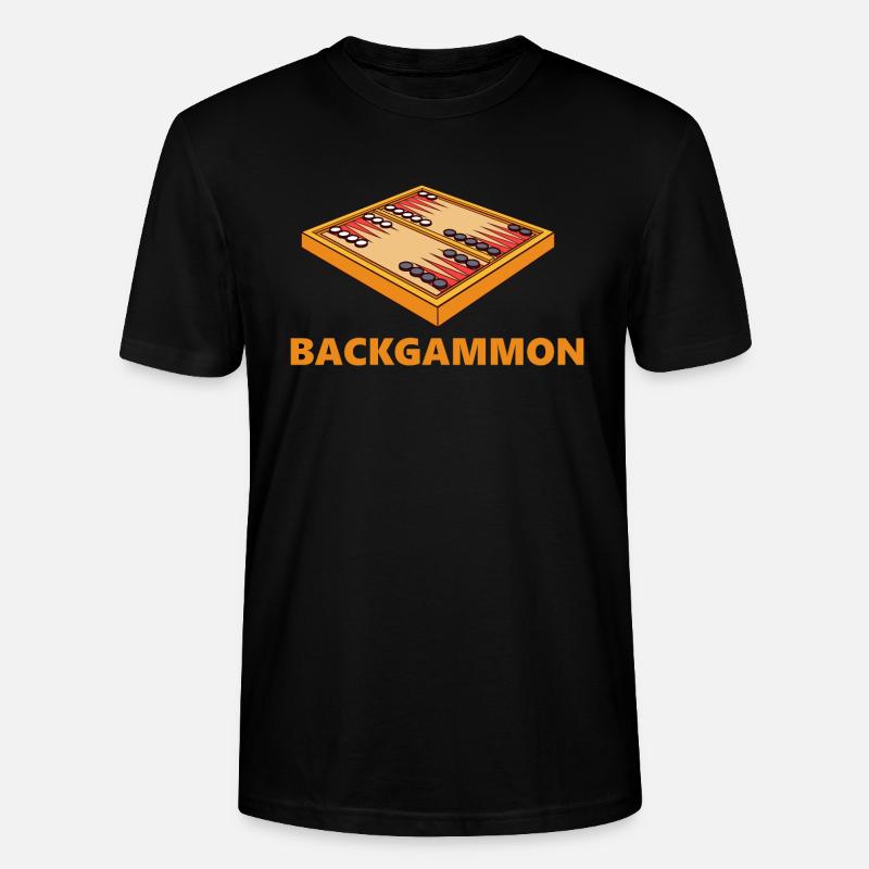 boardgame chess backgammon game night - Stanley/Stella Unisex Bio-T-Shirt CRAFTER - Schwarz