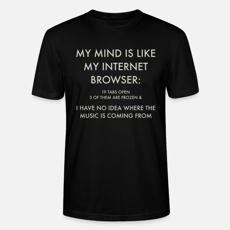 MY MIND - Stanley/Stella Unisex Bio-T-Shirt CRAFTER - Schwarz