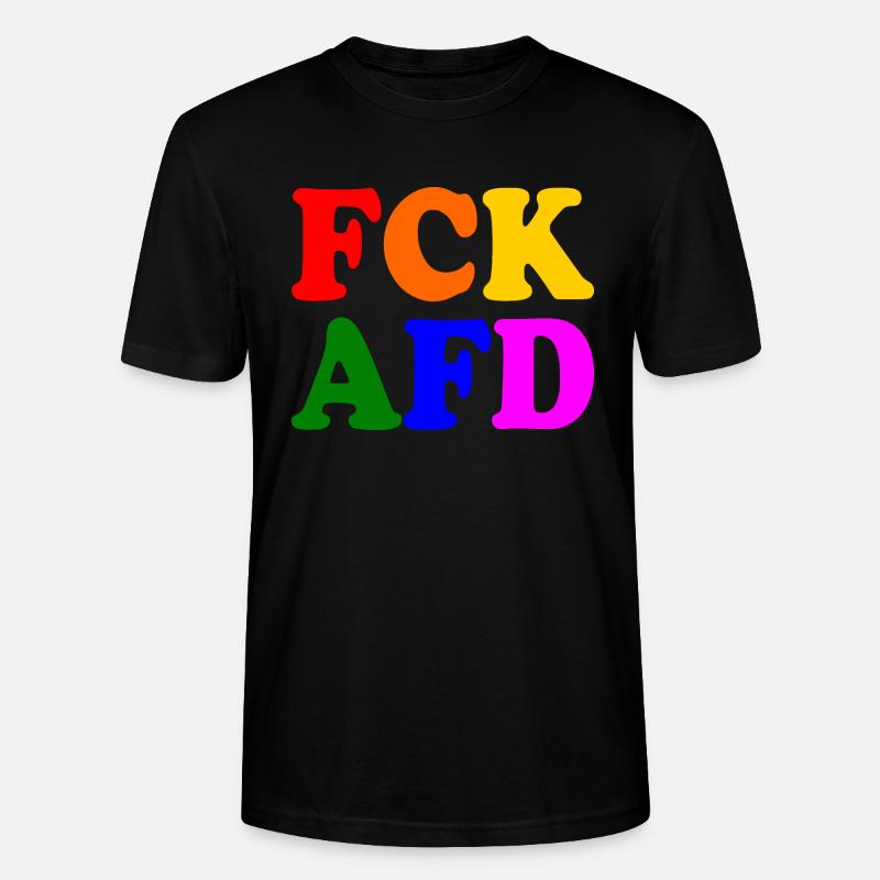 Fck afd - Stanley/Stella Unisex Bio-T-Shirt CRAFTER - Schwarz