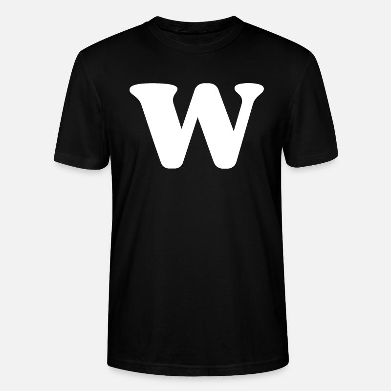 Buchstabe w - Stanley/Stella Unisex Bio-T-Shirt CRAFTER - Schwarz
