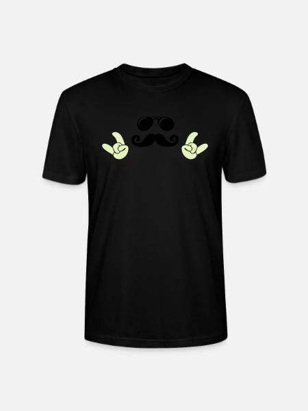 cool face - Stanley/Stella Unisex Bio-T-Shirt CRAFTER - Schwarz