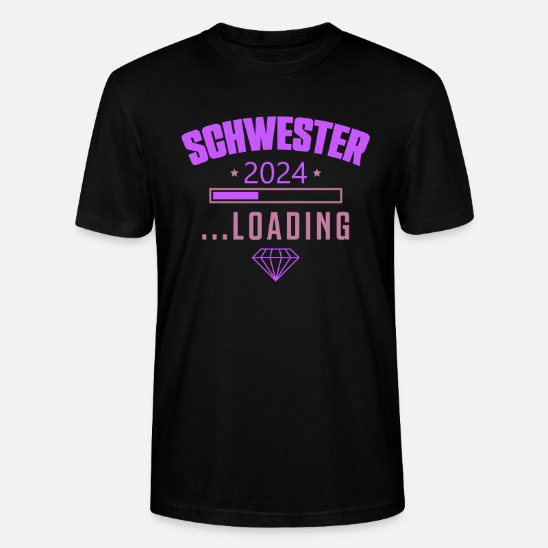 schwester 2024 loading - Stanley/Stella Unisex Bio-T-Shirt CRAFTER - Schwarz