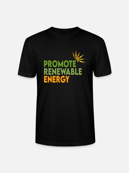 Renewable energies - Stanley/Stella CRAFTER Unisex Organic T-Shirt - black