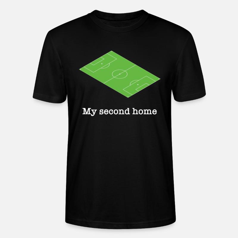 Fodbold Square Grøn Sjovt ordsprog - Stanley Stella CRAFTER unisex økologisk-T-shirt - sort