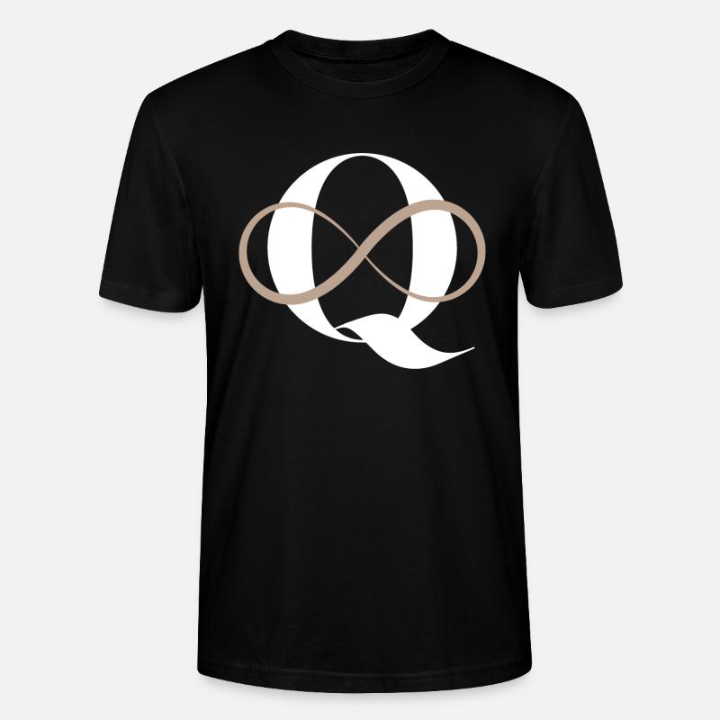 Unendlicher Buchstabe q - Stanley/Stella Unisex Bio-T-Shirt CRAFTER - Schwarz