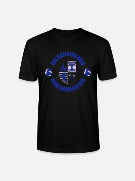 Gelsenkirchen (ID: 001013) - Stanley/Stella Unisex Bio-T-Shirt CRAFTER - Schwarz