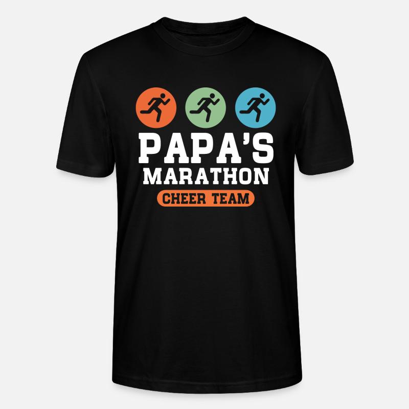 Papas Marathon Cheer Team - Stanley/Stella Unisex Bio-T-Shirt CRAFTER - Schwarz