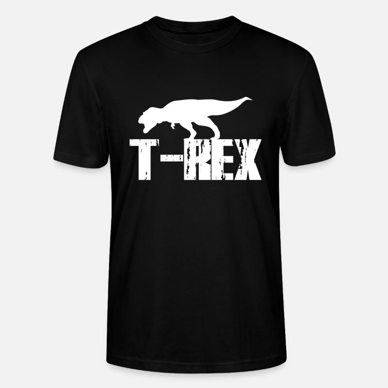 T Rex - Stanley/Stella Unisex Bio-T-Shirt CRAFTER - Schwarz