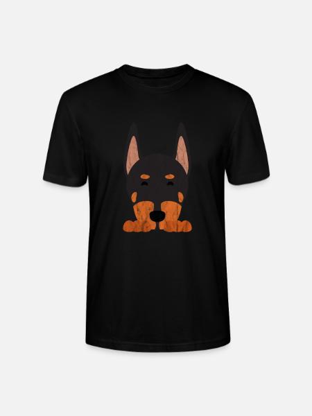 Netter Tier-Hund - Stanley/Stella Unisex Bio-T-Shirt CRAFTER - Schwarz