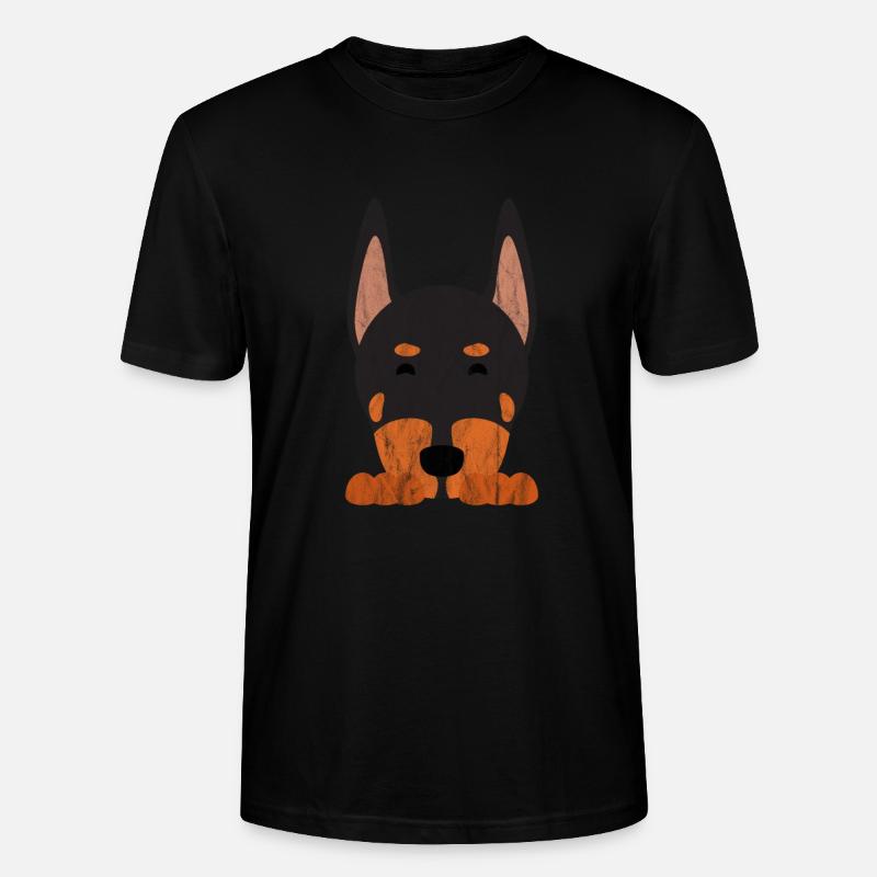 Chien animal mignon - T-shirt bio CRAFTER Stanley Stella Unisexe - noir