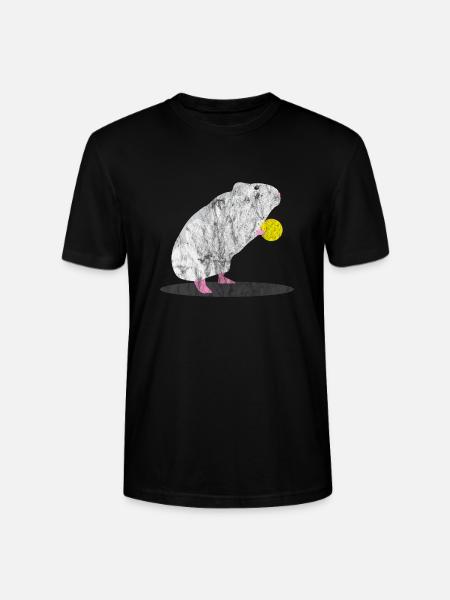 Tiere Ratte und Käse - Stanley/Stella Unisex Bio-T-Shirt CRAFTER - Schwarz