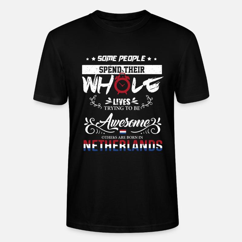 Pays-Bas Pays-Bas Pays-Bas Né - T-shirt bio CRAFTER Stanley Stella Unisexe - noir