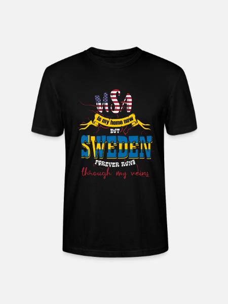 Sverige Malmö - Ekologisk T-shirt CRAFTER unisex från Stanley/Stella - svart