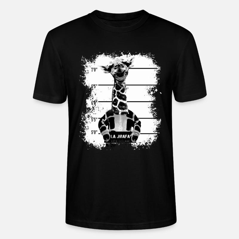Giraffe - Stanley/Stella Unisex Bio-T-Shirt CRAFTER - Schwarz