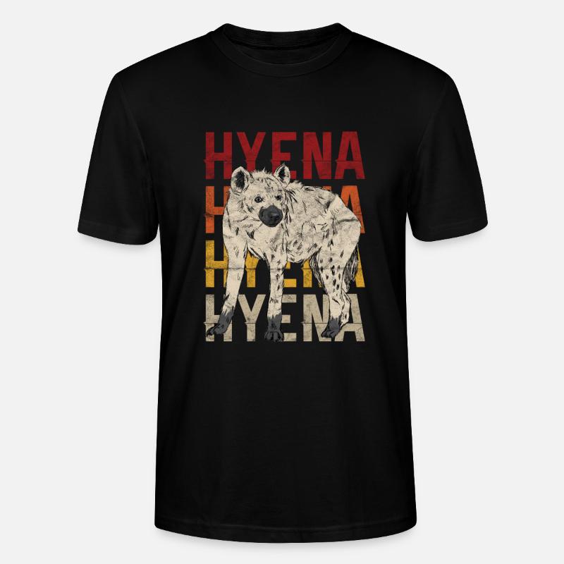 Hyène | rétro - T-shirt bio CRAFTER Stanley Stella Unisexe - noir