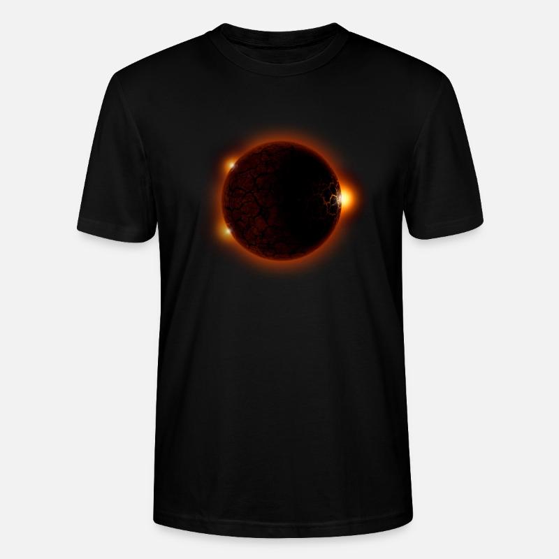 Solar eclipse - solar eclipse - Stanley/Stella CRAFTER Unisex Organic T-Shirt - black