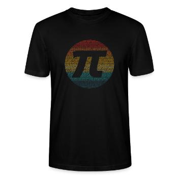 Pi Tag, weil wir pi lieben - Stanley/Stella Unisex Bio-T-Shirt CRAFTER - Schwarz - Vorne - Alina (178cm) & Michal (187cm)
