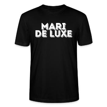 mari de luxe humour mariage - T-shirt bio CRAFTER Stanley Stella Unisexe - noir - Devant - Alina (178cm) & Michal (187cm)