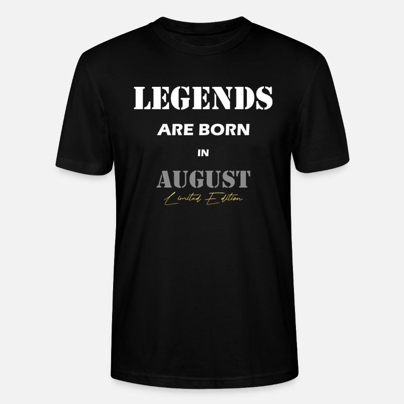 August Legends Gift blanc - T-shirt bio CRAFTER Stanley Stella Unisexe - noir