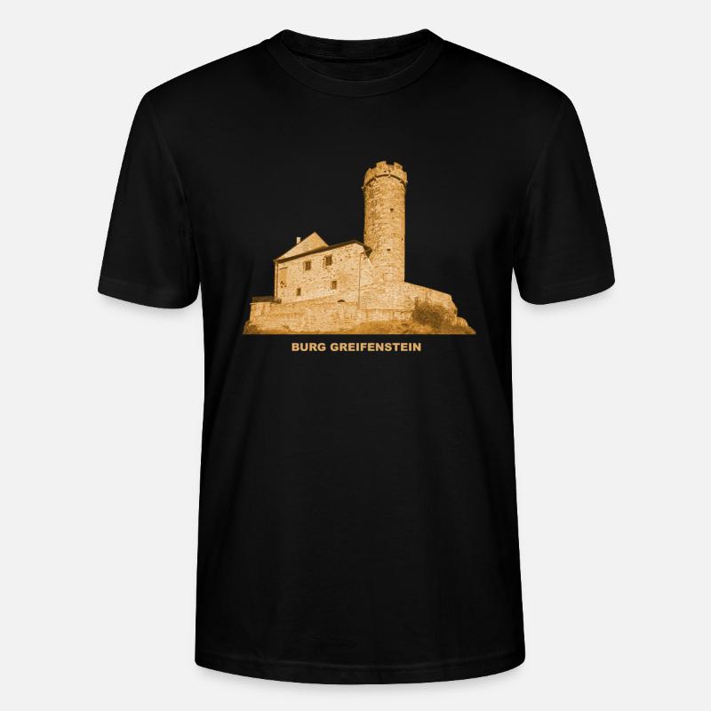 Greifenstein Castle Bad Blankenburg Thuringia - Stanley/Stella CRAFTER Unisex Organic T-Shirt - black