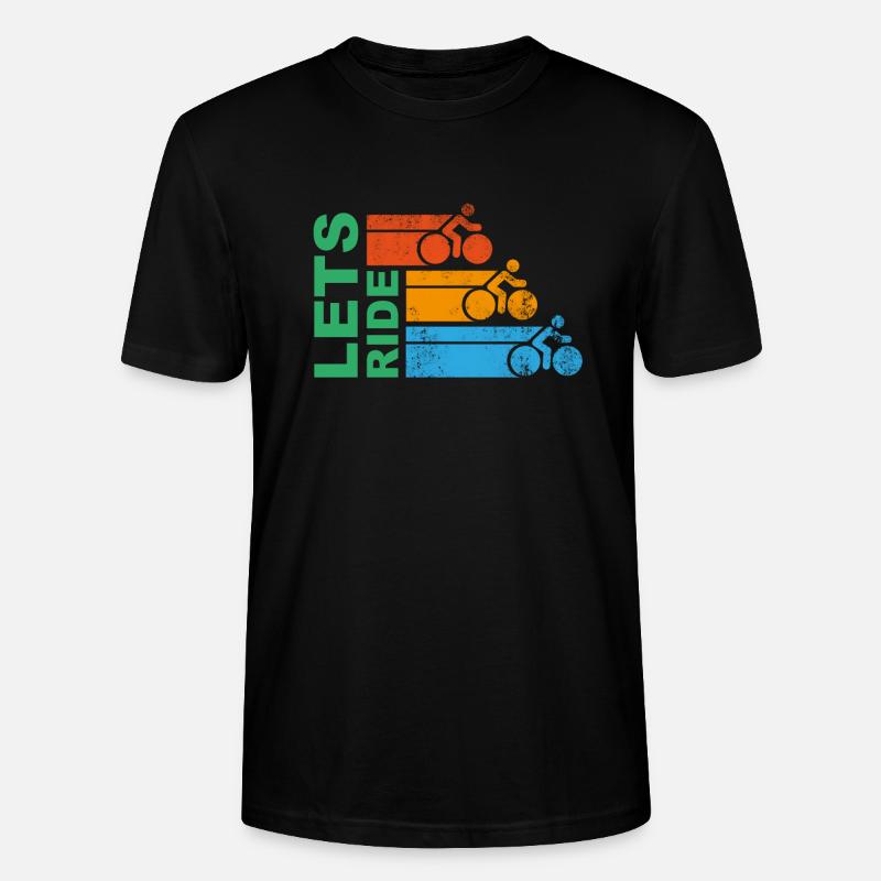 Lets Ride Cycling - Stanley/Stella Unisex Bio-T-Shirt CRAFTER - Schwarz