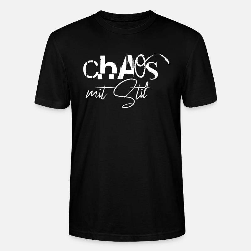 Chaos mit Stil - Stanley/Stella Unisex Bio-T-Shirt CRAFTER - Schwarz