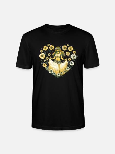 Belly Dancer Daisy - Stanley/Stella CRAFTER Unisex Organic T-Shirt - black