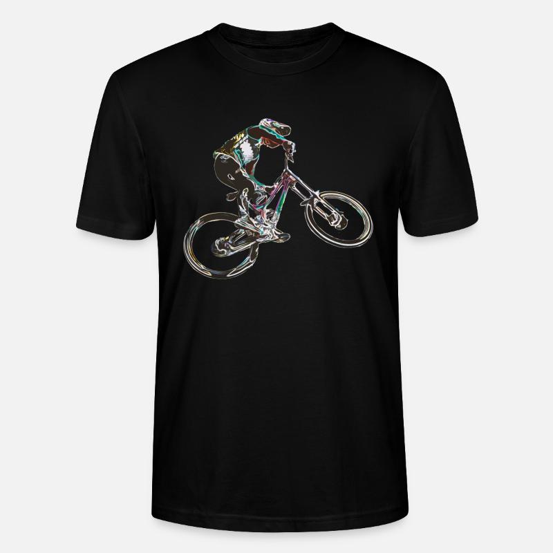 MTB-Abfahrt - Stanley/Stella Unisex Bio-T-Shirt CRAFTER - Schwarz
