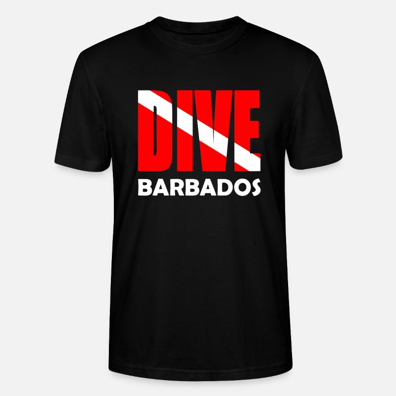 Plongée Barbade - Karibik - Caraïbes - Antilles - T-shirt bio CRAFTER Stanley Stella Unisexe - noir